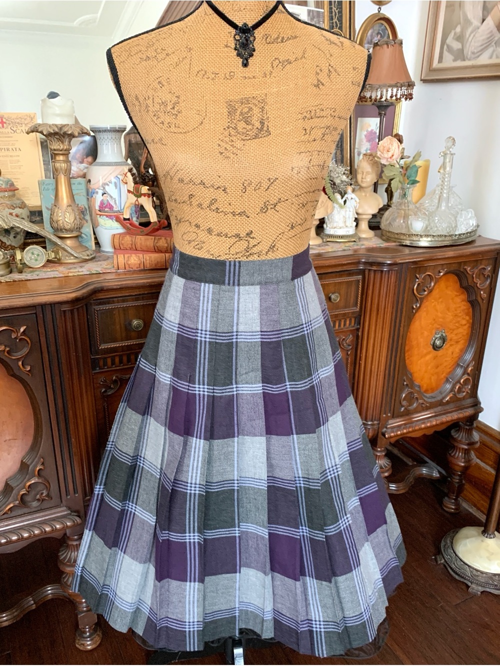 Vintage 80’s-90’s Tartan Plaid Kilt-Style Peated School Girl